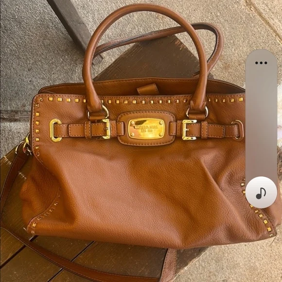 Michael Kors Brown Leather Tote Bag - Picture 2 of 9